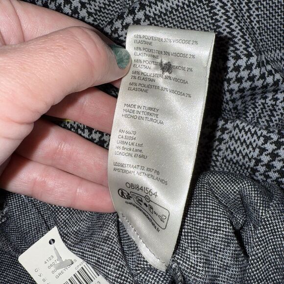 Anthropologie Maeve Women’s Houndstooth Pleated Wide Leg Trousers Size 4 NWT - Picture 6 of 6